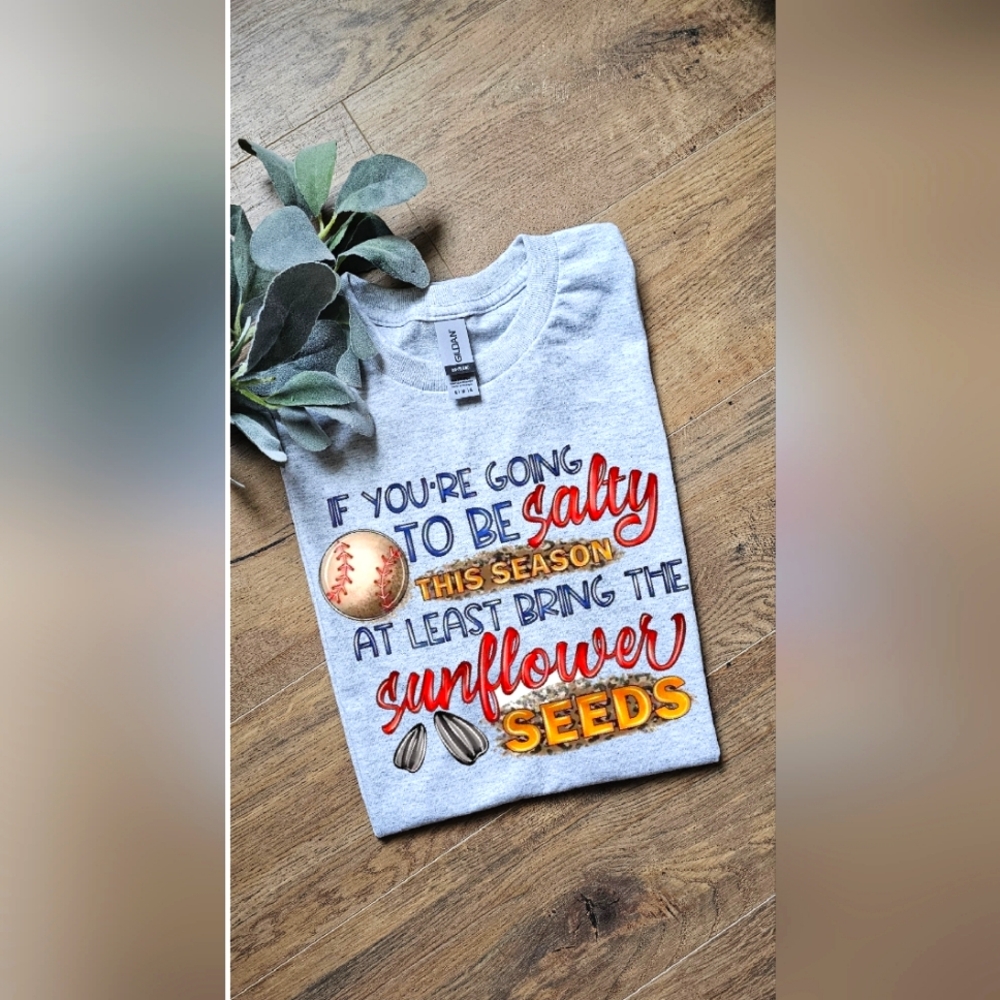 Cute Baseball Mom Bring The Sunflower  Seeds Trendy Shirt